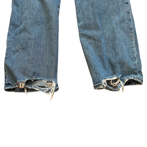ABERCROMBIE & FITCH The Ankle Straight Ultra High Rise Jeans Distressed Size 8 - Picture 8 of 11